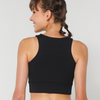 Soliede Swart Racerback Sports Bra