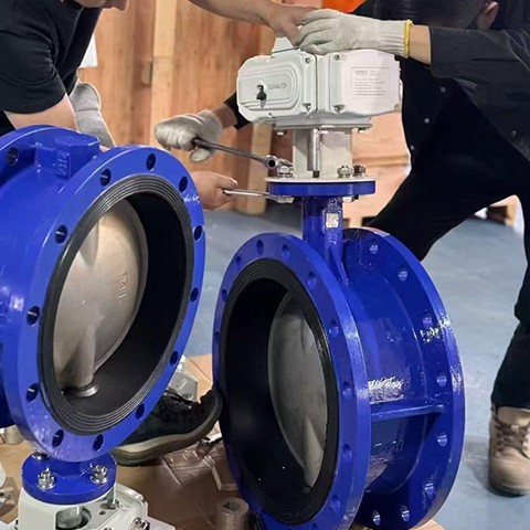 V&aacute;lvula de mariposa tipo oblea el&eacute;ctrica de acero inoxidable a prueba de explosiones HK60-EX-DS F&aacute;brica COVNA