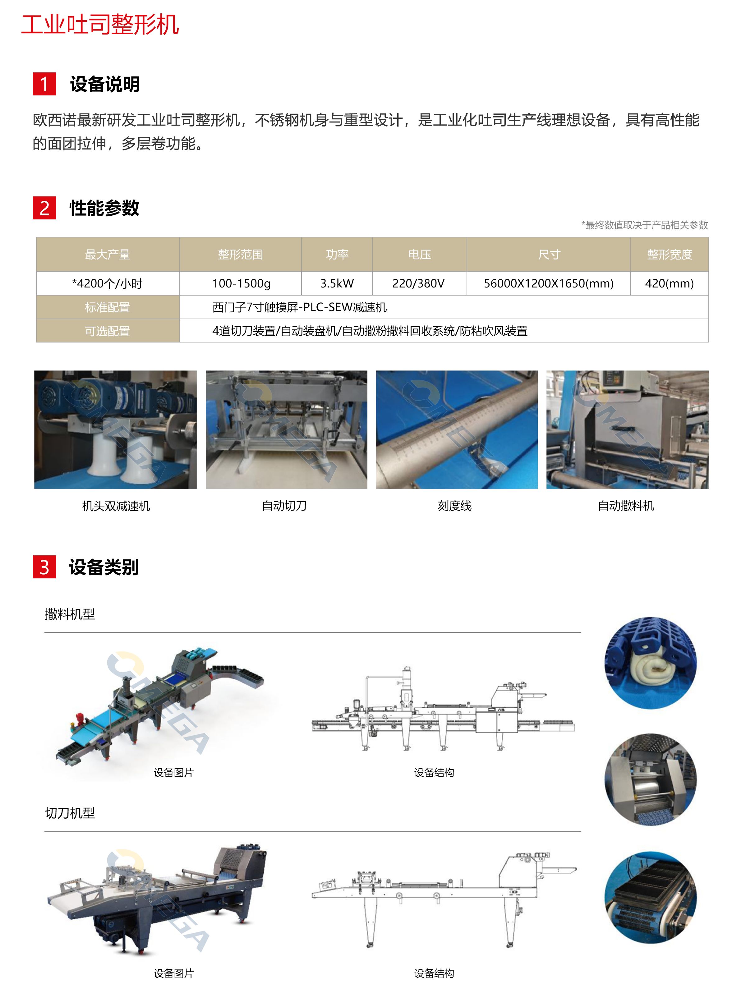 工业吐司整形机3