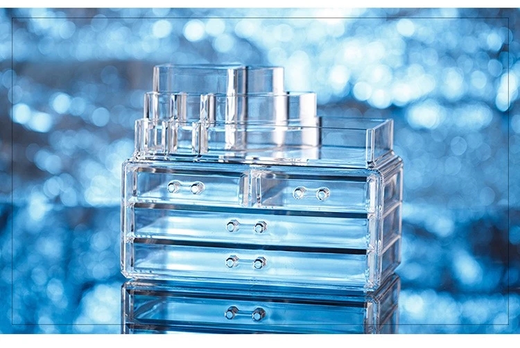 Transparent Makeup Plastic Acrylic Storage Box Cosmetic Large Acrylic Storage Box
