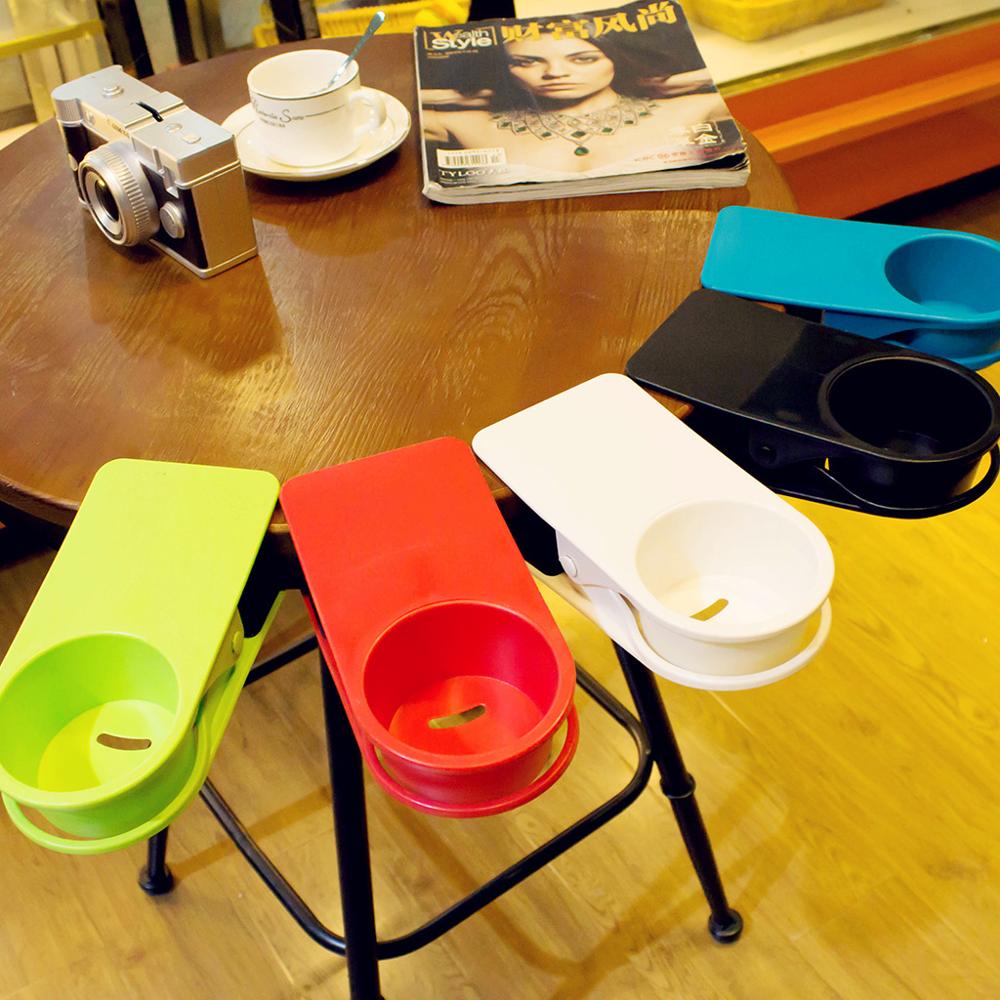 Multi-Space Plastic Clip Cup Holder Restaurant Table Cup Holder