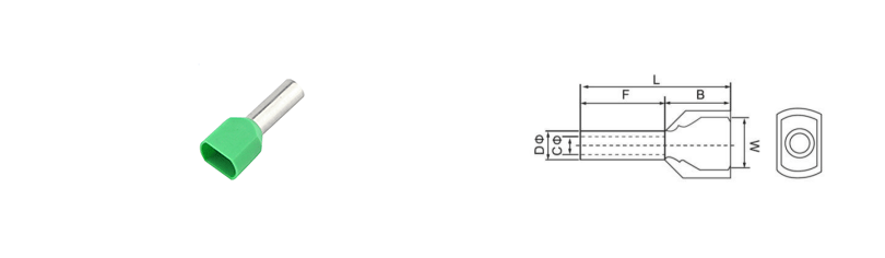 Tubular Double Wire Ferrule Terminal Supplier