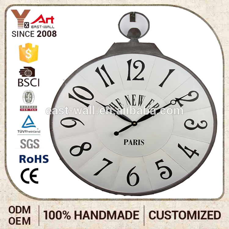 High Quality Low Price Vintage Style Antique Wooden Pendulum Wall Clock