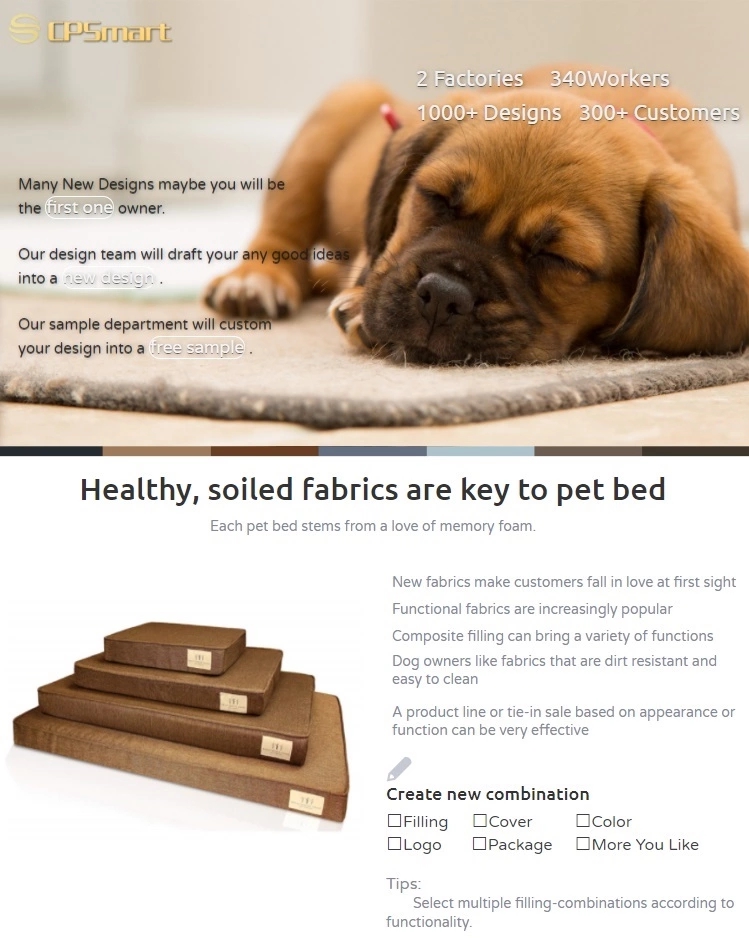 Classic Design Luxury Dog Bed Waterproof Princess EcoFriendly Memory