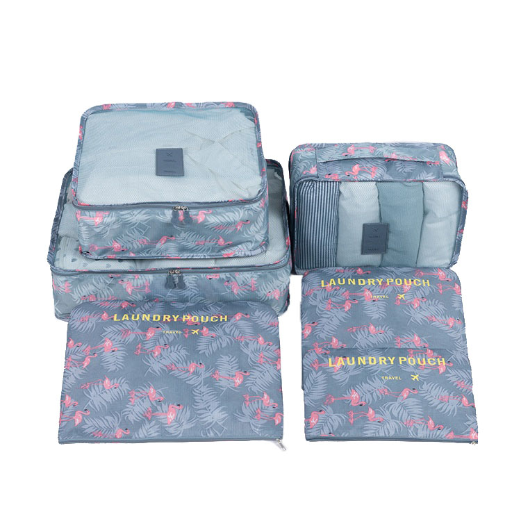 Lightweight Storage Mesh Water-Resistant Foldable Travel Bag Packing Cube Set