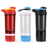 500ml BPA Free Customized Plastic Shaker Protein Water Bottle with Handle 