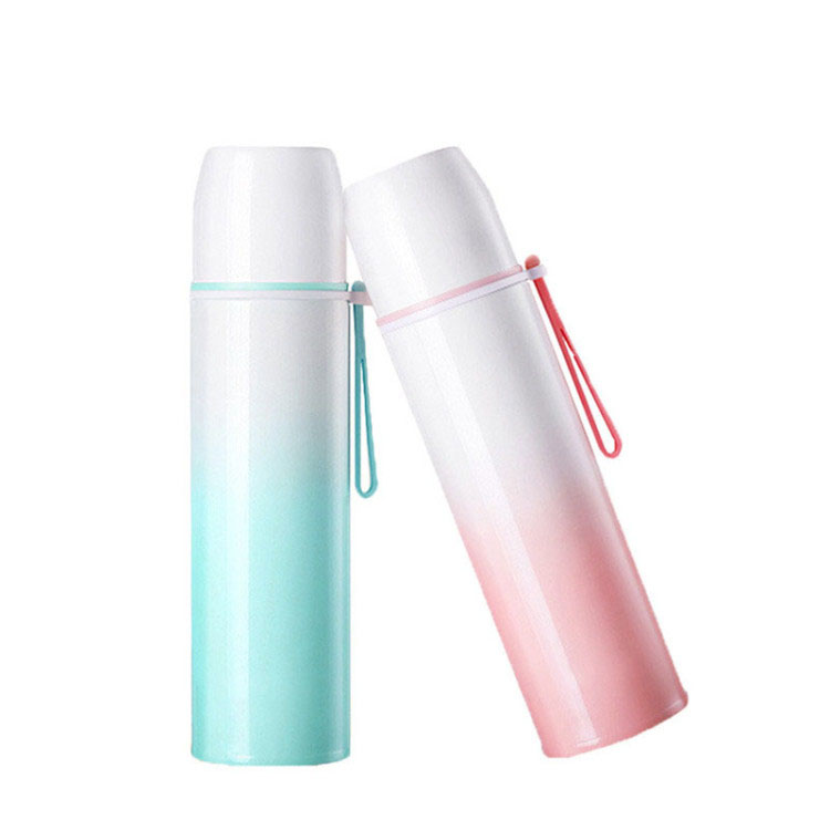 500ml Double Wall Colorful Portable Stainless Steel Bottle Vacuum Flask Travel Mug 