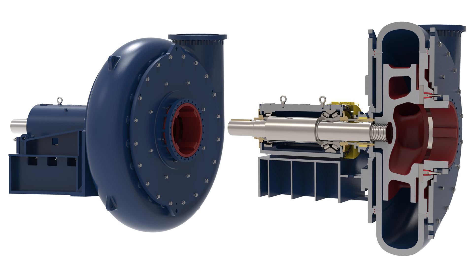 Highly abrasive slurry handling pump