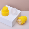 Bouchon de détergent à lessive en plastique PP jaune de 38 mm