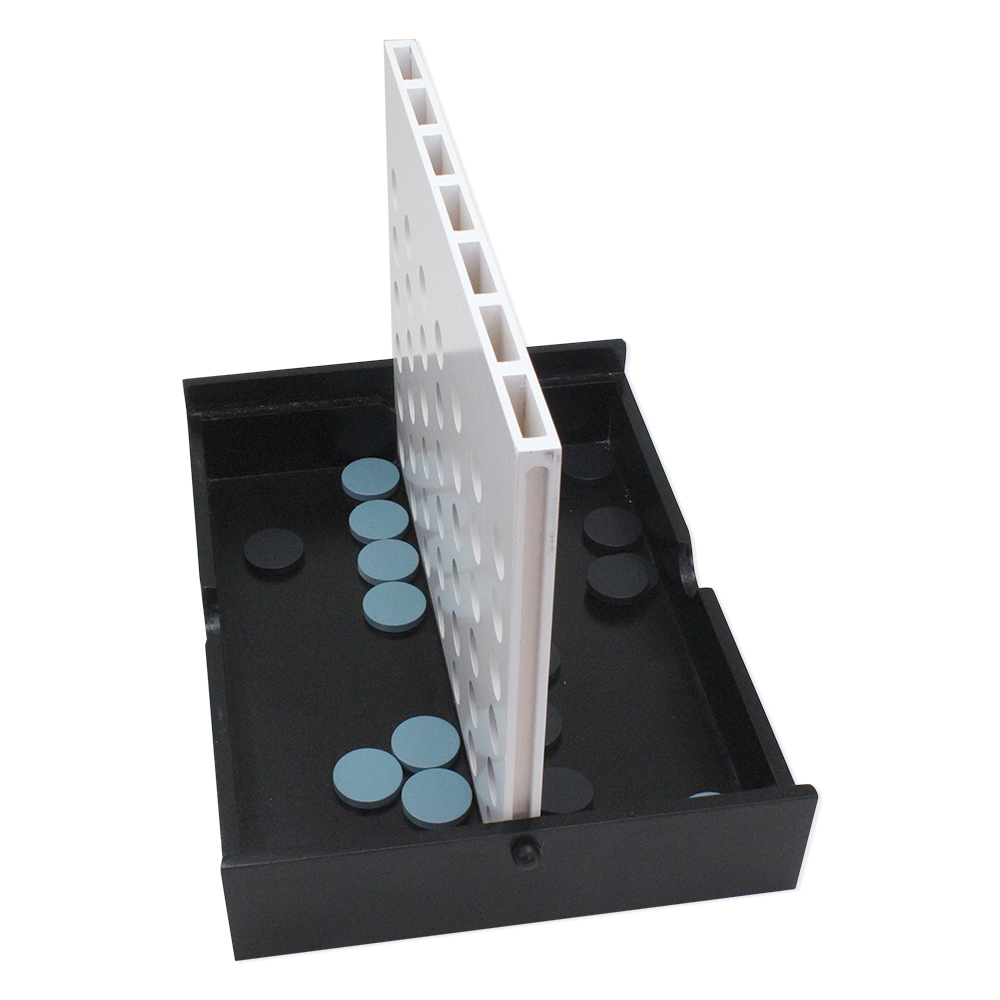 Wooden 4 in A Row Board Games Line Up Connect 4 Games for Travel Board Games Foldable Classic Family Fun Toy for Kids and Adults