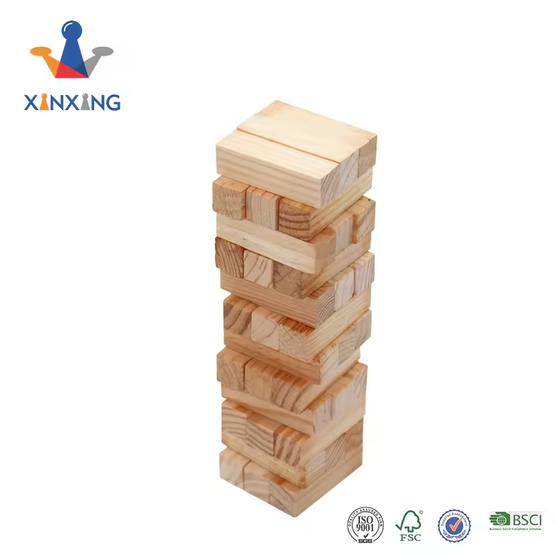  Tumbling Tower Kids Game Ages 6 and Up with Wood frame ,Wooden Blocks Stacking.