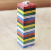  48pcs 54pcs Colorful Wooden Tumbling Tower Game Set Number Print Tumble Tower with Dice and Penalty Cards for Tabletop Fun