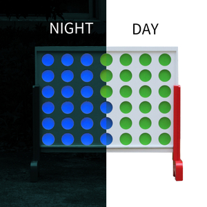 Luminous Wooden 4 in A Row Game Huge Light Connect Four