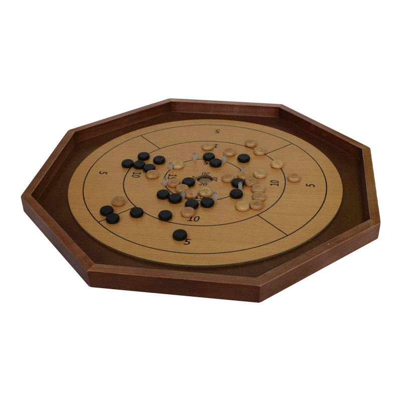 Wooden Carrom Board 26 x 26 Inch Strike and Pocket Game with Cue Sticks.