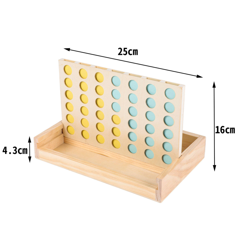 Mini Table Game Set Indoor Outdoor Neutral Wooden Travel CLASSIC BOARD GAME Board Games Coffee Table Decor Montessori Connect 4.