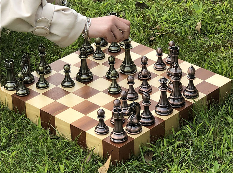 wooden chess set