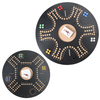  Original Classic Board Marble Game Double Sided Painted 2 to 6 Player Wooden Table Game for Parties Foldable Game Set.