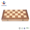  30 Years Factory 15" Wooden Chess Game Set Folding Chess Board Customization Accepted interior storage chess pieces FSC SALE。