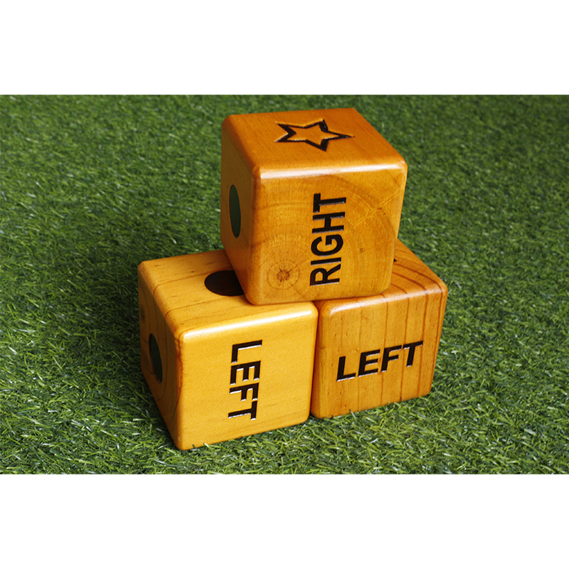 Xinxing Giant Wooden Yard Dice Set of 6 Yardzee and Yardkle Games Yard Outdoor Lawn Games for Adults and Family