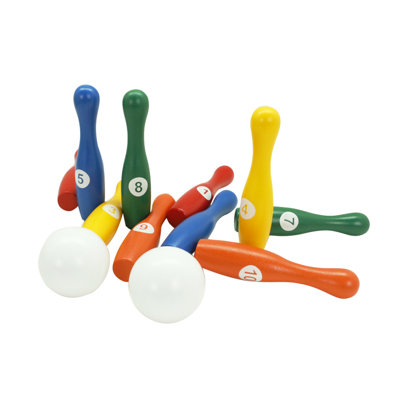 Manufacturer Direct Wooden Bowling Customized Various Specifications of Bowling Set