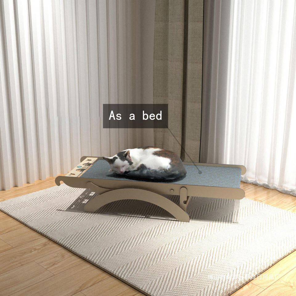 Cat Treadmill Non-powered Silent Not Pinch Feet Solid Wood Fitness Cat Scratching Board Cat Climbing Frame Toys Assembly Free