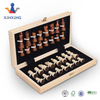 Chess 15" Wooden Chess Set with Felted Game Board Interior for Storage