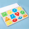 Wooden Shape Puzzle Educational Learning Shapes PegToys for 3+ Years Old Preschool Montessori Toy