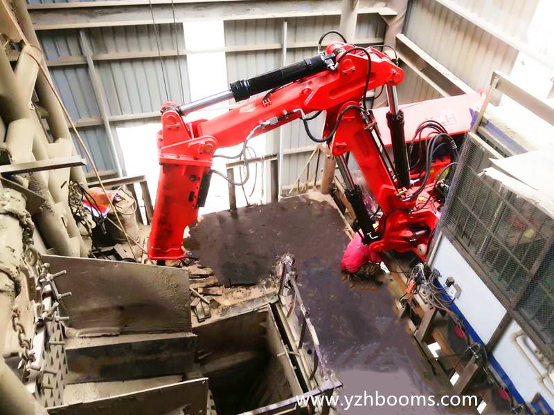 โรงงาน Guangxi Aggregate จัดลำดับใหม่อีกสามชุดของ Pedestal Rockbreaker Boom System-1