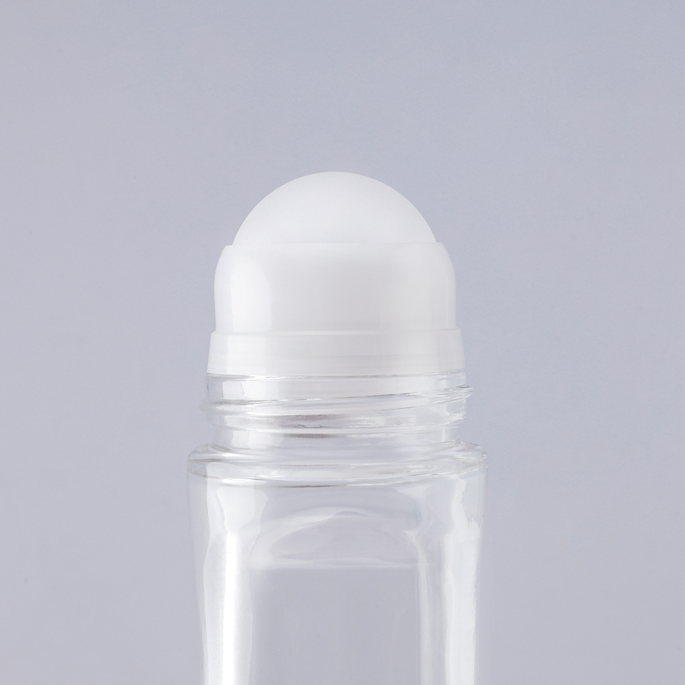 Boule transparente diamètre 35mm, rouleau de verre déodorant rechargeable de 50Ml sur bouteille, rouleau de verre de 50 Ml sur bouteille, rouleau de 50Ml sur bouteilles en verre