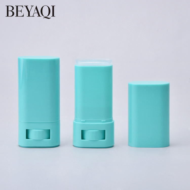  Recargable Vacío Oval Plano Reemplazable 21g Plástico PP Botella De Desodorante De Plástico Desodorante Antitranspirante Botella En Barra Botella De Desodorante Oval