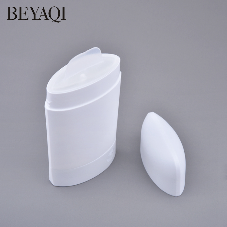Contenedor De Barras Desodorantes Vacías De Gel Plástico Oval 50g, Contenedor De Barras Desodorantes De Cosméticos Negros De Plástico