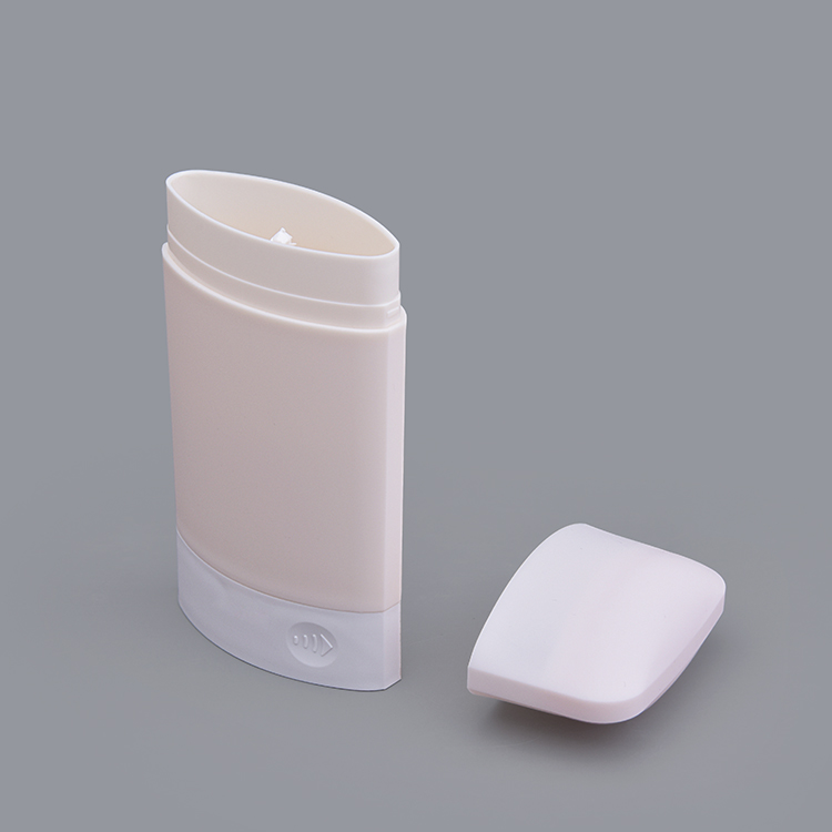 Ovale OEM 50g 65G 75g Rose PP Bouteille Vide Barre Solide Barre De Protection Solaire Bouteille Déodorant Bar Conteneur