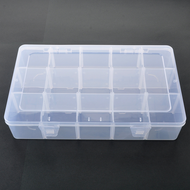 15 Grid Plastic Organizer Box 27.5x16.3x5.5cm