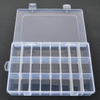 24 Grid Plastic Organizer Box 19.5x13x3.5cm