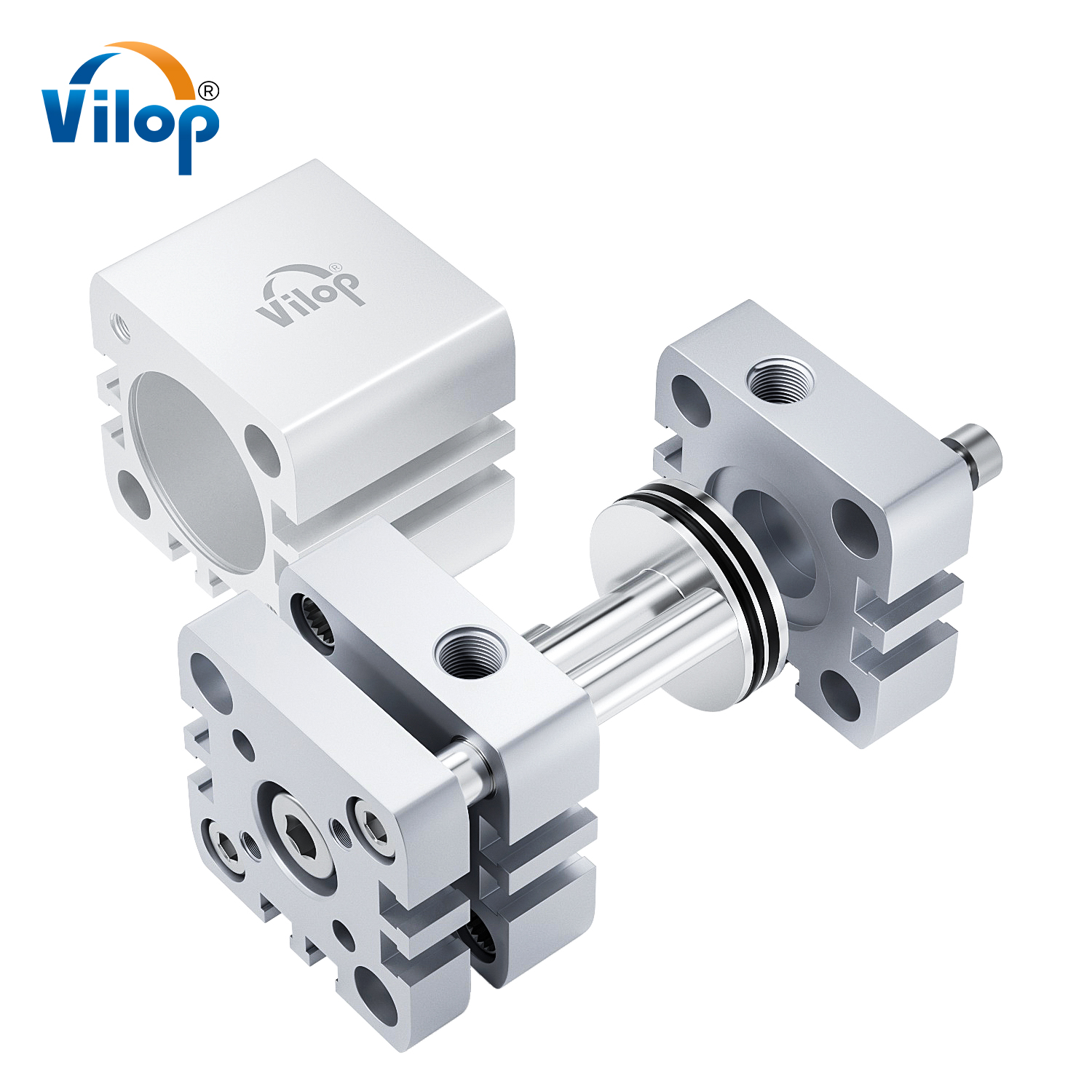 TADN/ADNGF Series Long Stroke Pneumatic Cylinder New Compact ISO21287 Standard Double Acting Cylinder Pneumatic Parts