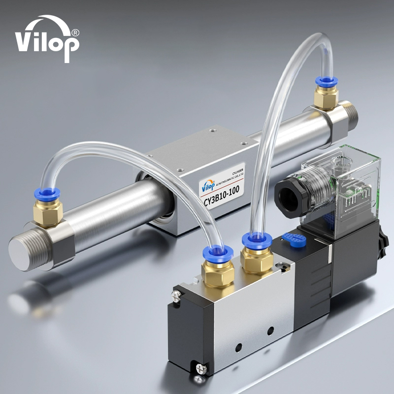 Magnetic Coupling Rodless Cylinders - Long Stroke CY1B/CY3B Series | Bore Sizes 10mm, 15mm, 20mm, 25mm, 32mm, 40mm, 50mm, 63mm | Stroke Lengths 100mm, 200mm