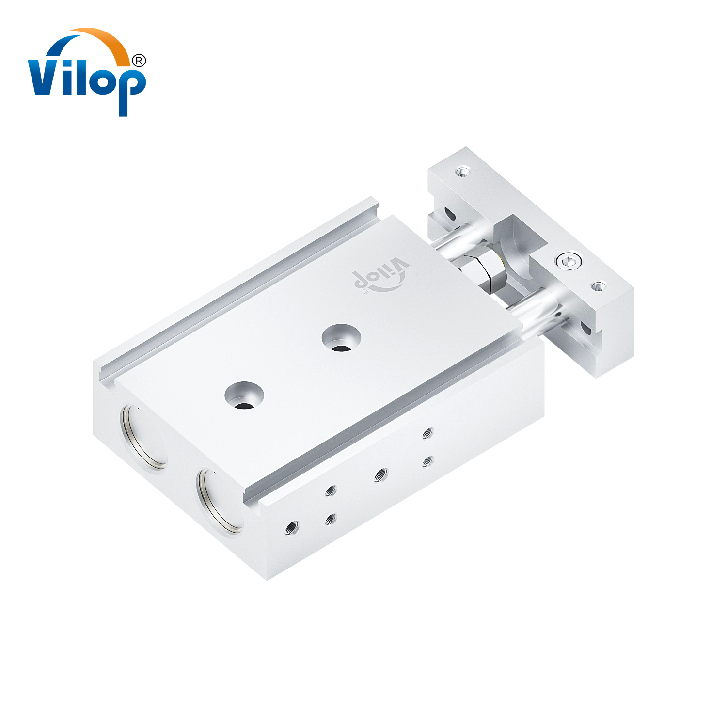 CXSM Series Bore Dual Rod Guide Cylinder 32mm Bore 6mm Guide Piston Pneumatic Power CXSW Dual Rod Cylinder Double Action Used