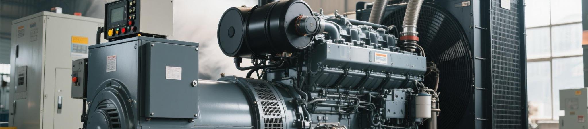 High-power industrial diesel generator set na tumatakbo sa isang modernong kapaligiran ng pabrika