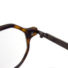 Men's octagonal eyewear for reading plastic frame with metal temple