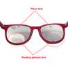Good-looking plastic lady's photochromic bifocal reading glasses