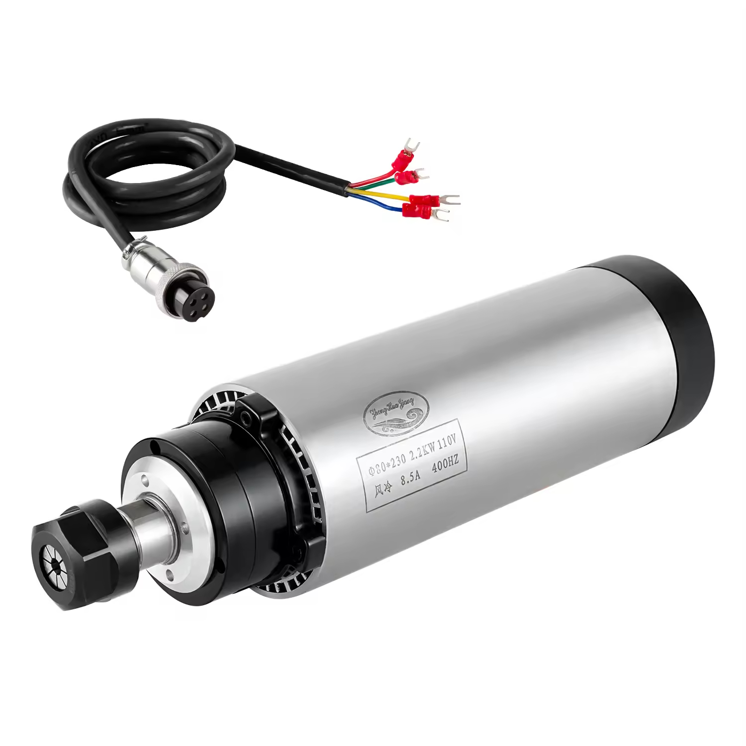 Moteur de broche refroidi par l'air