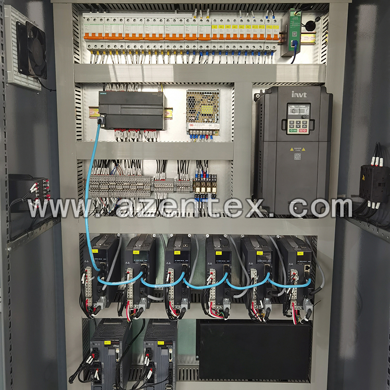 système de contrôle de machine à tricoter chaîne de serviettes