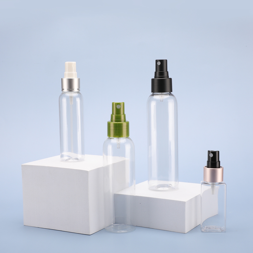 Pulvérisateur à pompe en plastique personnalisé, bouteille de pulvérisation à brume Fine, eau de parfum, capuchon en plastique, pulvérisateur à brume