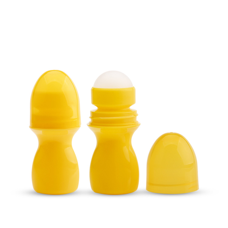 Ecológico Biodegradable Pequeña capacidad Color personalizado Barato Venta al por mayor Multifuncional Diámetro de bola de 45 ml Rollo de perfume de plástico vacío en botellas de desodorante personalizadas