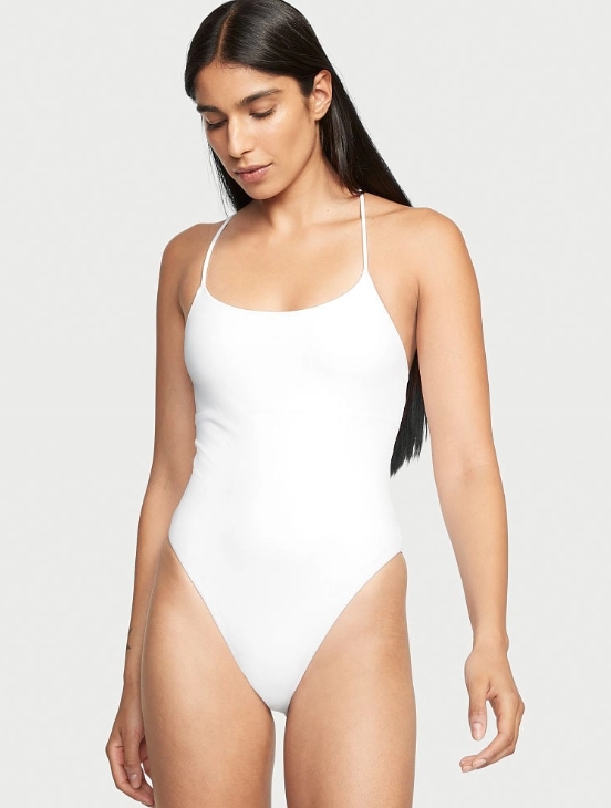Vestit de bany blanc estil senzill