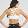Reggiseno sportivo donna con bretelle bianca