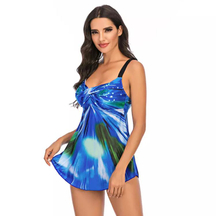 Ladies Strap Cross Plus Size tankini sundföt