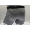 M&oslash;rkegr&aring; kort boxershorts til menn