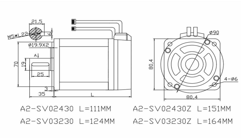 S2M-80SVT02430 AC-servomotor
