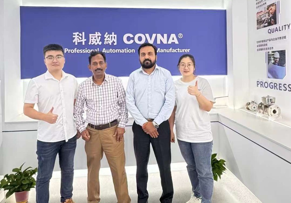 Pakistani Client Visits COVNA for Pneumatic Valve Inspection ลูกค้าชาวปากีสถานเยี่ยมชม COVNA เพื่อตรวจสอบวาล์วนิวเมติก